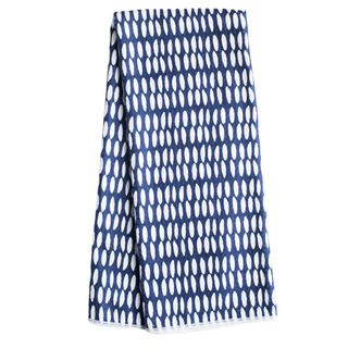 18" x 30" Eco Friendly Tea Towel - Beans in Navy