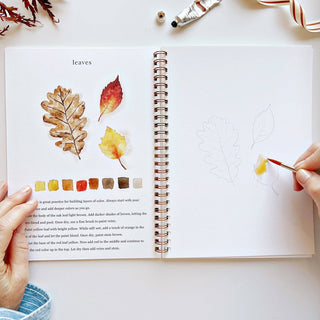 autumn-watercolor-workbook-emily-lex-beginner-painting-art-book