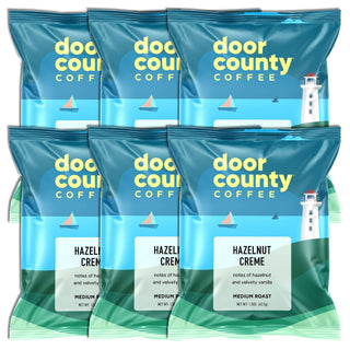 Door County Hazelnut Creme Flavored Coffee Medium Roast, 1.5oz bag - JSQ Mercantile