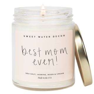 Best Mom Ever Soy Candle by Sweet Water Candle – 9 oz hand-poured soy candle, JSQ Mercantile – a women’s boutique and gift shop in La Grange, IL.