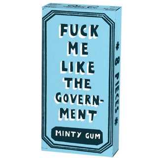 Blue Q “Fck Me Like The Government” Peppermint Chewing Gum – JSQ Mercantile – Women’s Boutique & Gift Shop in La Grange, IL