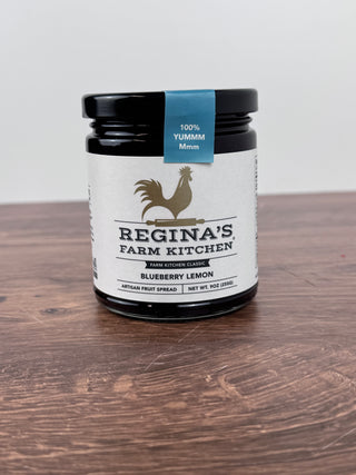 Blueberry Lemon Artisan Jam 9 oz jar with real Georgia blueberries at JSQ Mercantile – a women’s boutique and gift shop in La Grange, IL.
