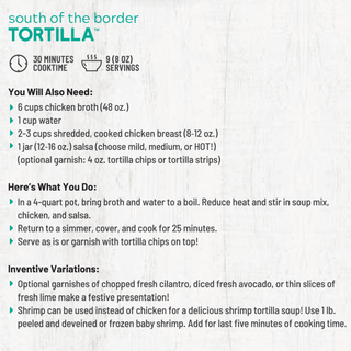South of the Border Tortilla Soup Mix, 4.5 oz