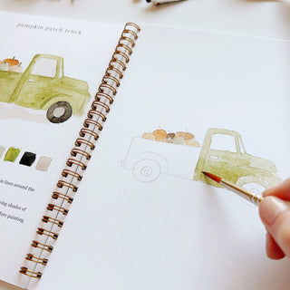 Autumn Watercolor Workbook – 12 Beginner Autumn Illustrations by Emily Lex