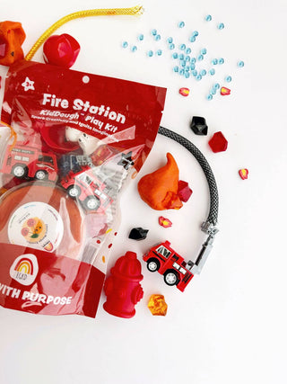 Fire Station (Cherry Mango) KidDough Play Kit - JSQ Mercantile