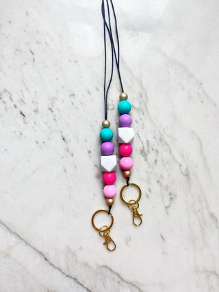 Cotton Candy Luxe Lanyard