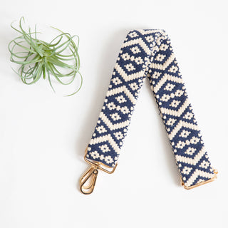 Guitar Style Purse Strap - Navy