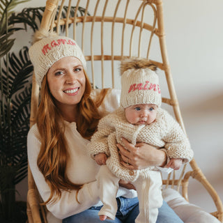 Mama Cerise Beanie Hat Adult - Matching Baby Hat Available