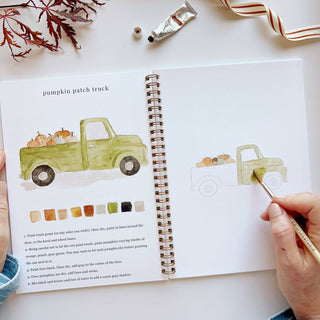 Autumn Watercolor Workbook – 12 Beginner Autumn Illustrations by Emily Lex