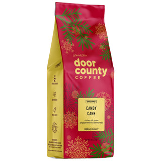 Door County Candy Cane Holiday Coffee 8oz Bag – JSQ Mercantile – a women’s boutique and gift shop in La Grange, IL.