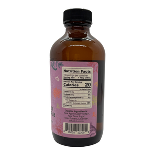 Elderflower Lavender Shrub – Botanical Vinegar Elixir (8 oz)