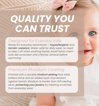 Kids14K Gold-Plated Baptism Cross Bracelet or Communion Gift