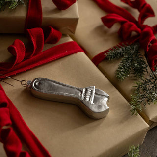 5.5" Wrench Glass Ornament