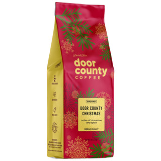 8oz Door County Christmas Specialty HOLIDAY Flavored Coffee - Bag of Ground Coffee