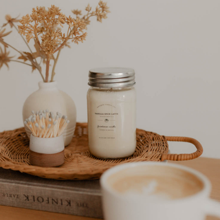 Vanilla Spice Latte - Soy Wax Candle handmade in Indiana
