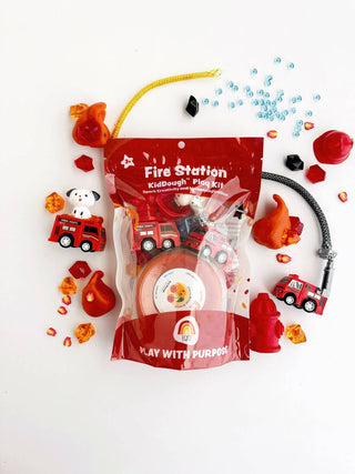 Fire Station (Cherry Mango) KidDough Play Kit - JSQ Mercantile