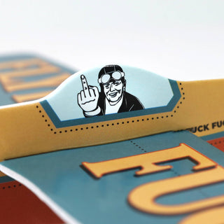 Flying Fuck Foam Mini Glider novelty toy assembled and in packaging – JSQ Mercantile – a women’s boutique and gift shop in La Grange, IL