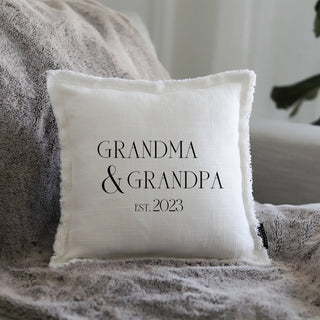 Grandma & Grandpa Est 2023 Pillow