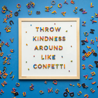 1” Magnetic Letters in Rainbow Chic by The Typeset Co