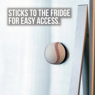 Half Baseball Bottle Opener - JSQ Mercantile