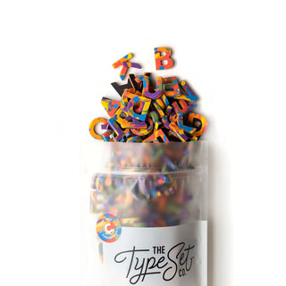 1” Magnetic Letters in Rainbow Chic by The Typeset Co - JSQ Mercantile