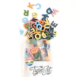 1” Magnetic Letters in Rainbow Mod by The Typeset Co - JSQ Mercantile