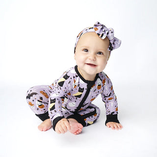 Spooky Cute Purple Halloween Bamboo Pajamas Baby Clothes - JSQ Mercantile