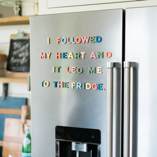 1” Magnetic Letters in Rainbow Mod by The Typeset Co - JSQ Mercantile