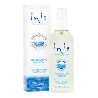 Inis Energy of the Sea Replenishing Body Oil 150ml – Hydrating Lightweight Ocean-Inspired Body Moisturizer – Available at JSQ Mercantile, La Grange, IL