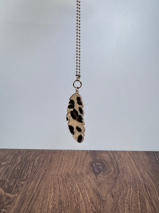 Jayne Long Drop Necklace – Leopard Print Jewelry | Women’s Boutique Gift for Her | JSQ Mercantile La Grange, IL