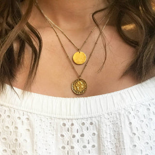 Layered Vintage Coin Necklace – Vintage-Inspired Jewelry | Women’s Boutique Gift for Her | JSQ Mercantile La Grange, IL