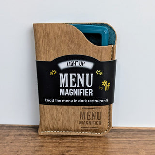 Light-Up Menu Magnifier with built-in LED light for reading menus and fine print in low light | JSQ Mercantile – Women’s Boutique & Gift Shop in La Grange, IL