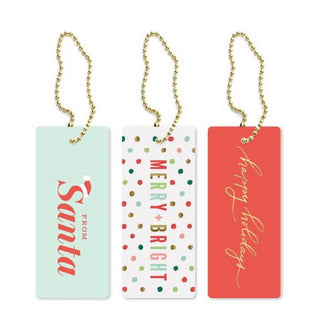 Merry + Bright Gift Tags - 6 Pack