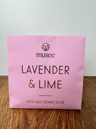 Lavender & Lime Mini Bath Salt Soak
