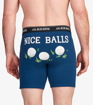 Nice Golf Balls men’s boxer brief with elastic waistband and snug pouch, JSQ Mercantile – a women’s boutique and gift shop in La Grange, IL