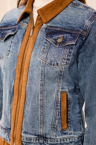 On Your Side Denim Jacket, Medium Wash