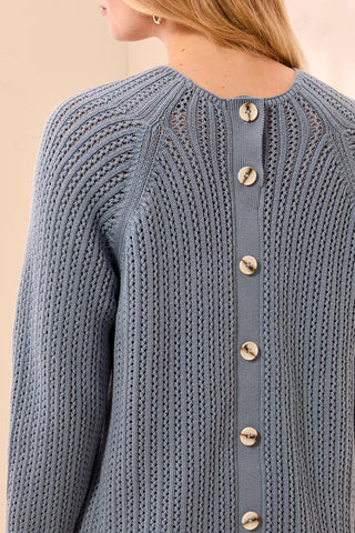 Days Like This Sweater, Blue Fog | Tribal Clothing
