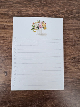 Watercolor Bouquet Everyday Checklist featuring blue hydrangea watercolor artwork by Emily Lex | JSQ Mercantile – a women’s boutique and gift shop in La Grange, IL.