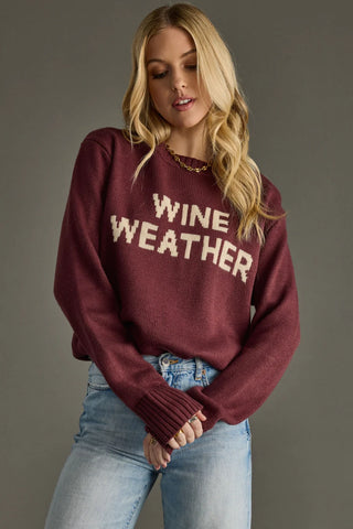 Wine Weather Sweater – Merlot