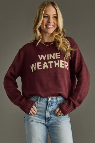 Wine Weather Sweater – Merlot