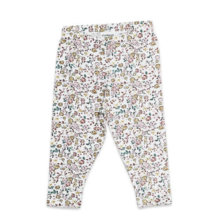 Floral Jersey Stretch Baby Legging Pants Made with Organic Cotton