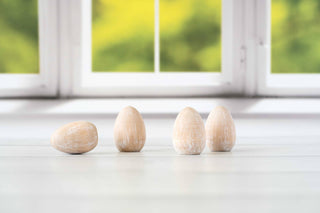 Set of Wooden eggs 1x1.5x1 - JSQ Mercantile