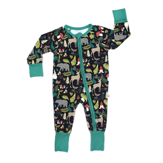 Emerson & Friends Night Forest Bamboo Zippered Pajama