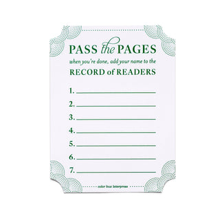 Record of Readers Letterpress Bookplate Label - JSQ Mercantile