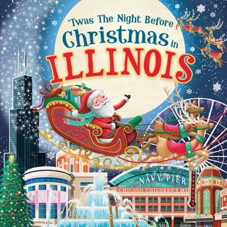 'Twas the Night Before Christmas in Illinois (Hardcover)