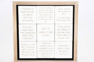 11875 - 3x3 magnets set/9 Funny Inspirational home decor LOL - JSQ Mercantile