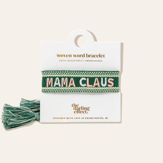 Holiday Woven Bracelet - Mama Claus