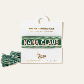 Holiday Woven Bracelet - Mama Claus - JSQ Mercantile