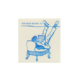 Person Reading Bookplates | Set of 6 - JSQ Mercantile