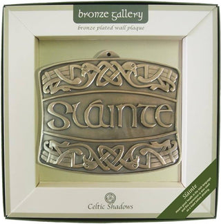 Slainte Bronze Plated Wall Plaque - JSQ Mercantile